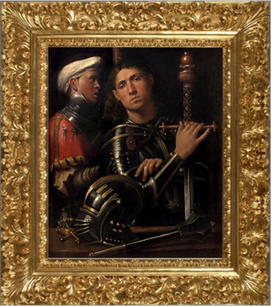 Portrait of a Captain with Equery - Giorgione